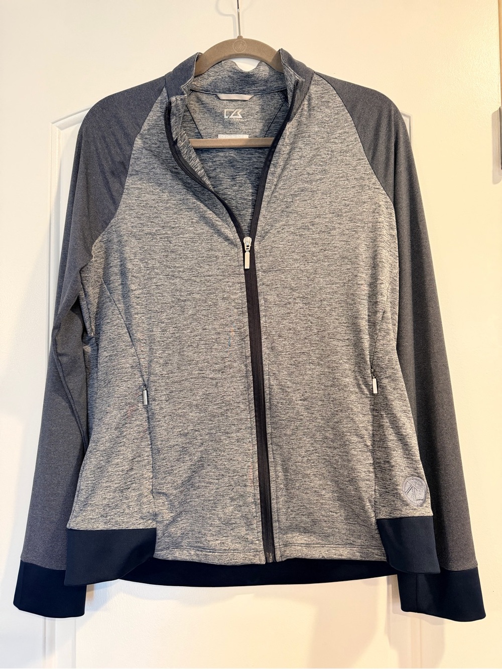 Cutter & Buck Adapt Recycled Soft Knit Stretch Womens Heathered Full Zip Jacket